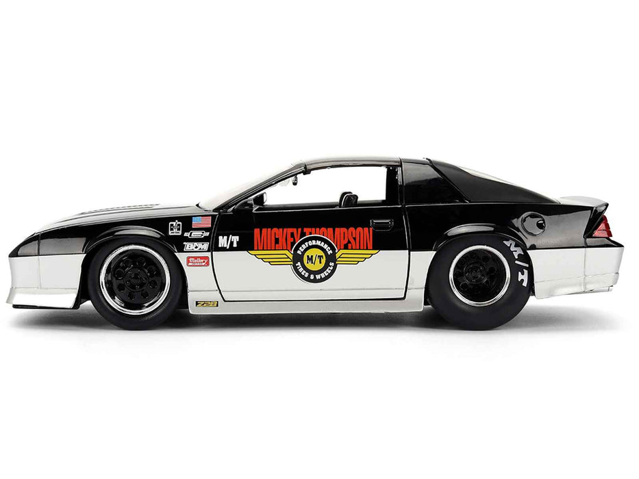 1985 Chevrolet Camaro Z28 "Mickey Thompson" Black and Silver Metallic "Bigtime Muscle" Series 1/24 Diecast Model Car by Jada (Copy)