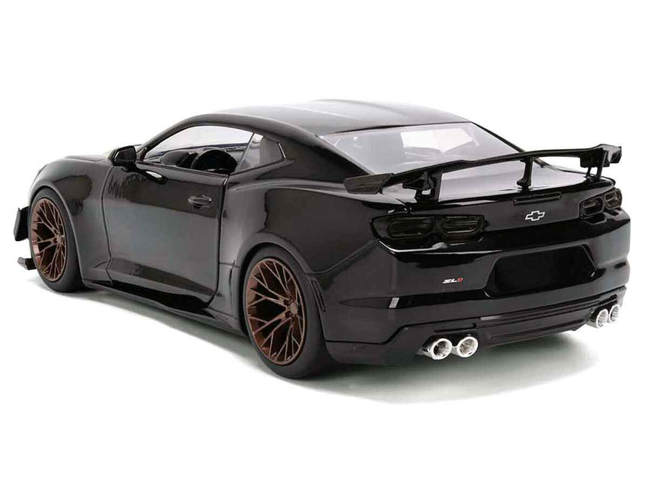 2024 Chevrolet Camaro ZL1 1LE Black "Fast X" (2023) Movie "Fast & Furious 25th Anniversary" Series 1/24 Diecast Model Car by Jada