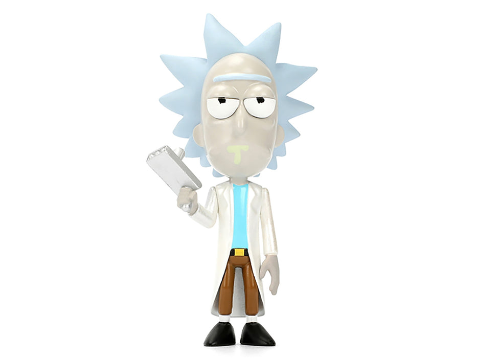 Set of 4 Diecast Figures "Rick and Morty" (2013-Current) TV Series "Metalfigs" Series Diecast Models by Jada