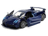 Pagani Huayra Roadster BC Blue Metallic with White Stripes "Fast X" (2023) Movie "Fast & Furious 25th Anniversary" Series 1/32 Diecast Model Car by Jada