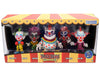 Set of 5 Diecast Figures "Killer Klowns from Outer Space" (1988) Movie "Metalfigs" Series Diecast Models by Jada