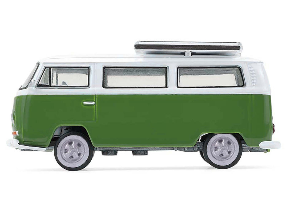 1968 Volkswagen Type II Microbus Green and White "Barrett-Jackson" Series 16 1/64 Diecast Model Car by Greenlight