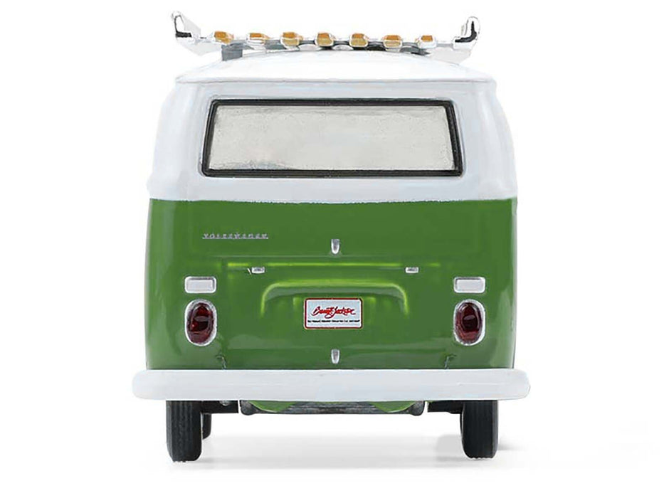 1968 Volkswagen Type II Microbus Green and White "Barrett-Jackson" Series 16 1/64 Diecast Model Car by Greenlight