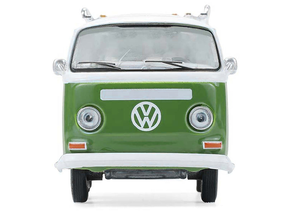 1968 Volkswagen Type II Microbus Green and White "Barrett-Jackson" Series 16 1/64 Diecast Model Car by Greenlight