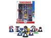 Set of 12 Diecast Figures "Transformers" Franchise "Nano Metalfigs" Series Diecast Models by Jada