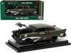 1957 Chevrolet 150 Sedan #57 Matt Green Metallic "Major Bruiser" Limited Edition to 5650 pieces Worldwide 1/24 Diecast Model Car by M2 Machines - Miniature Motors