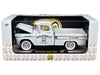 1958 Chevrolet Apache Cameo Pickup Truck "Mooneyes" Light Gray with White Top Limited Edition to 6650 pieces Worldwide 1/24 Diecast Model Car by M2 Machines - Miniature Motors