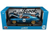 1970 Ford Mustang Sportsroof #70 Blue Metallic with White Stripes Limited Edition to 4050 pieces Worldwide 1/24 Diecast Model Car by M2 Machines