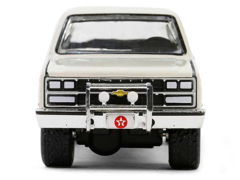 1990 Chevrolet Suburban "Texaco" Cream and White "Texaco Special Edition" Series 1 1/64 Diecast Model Car by Greenlight