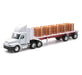 Freightliner Century Class S/T Flatbed Truck White with Pallet Accessories "Long Haul Trucker" Series 1/32 Diecast Model by New Ray - Miniature Motors
