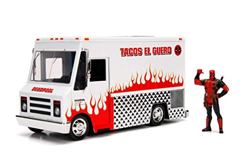 Deadpool Taco Truck with Deadpool Diecast Figurine "Marvel" Series 1/24 Diecast Model by Jada