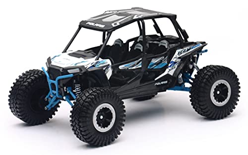 Polaris RZR XP 4 Turbo EPS Sport UTV White with Graphics and Black Top "Xtreme Off-Road" Series 1/18 Diecast Model by New Ray - Miniature Motors