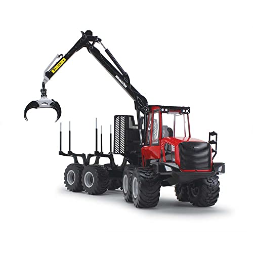 Komatsu 875.1 Forwarder Red and Black 1/32 Diecast Model by First Gear