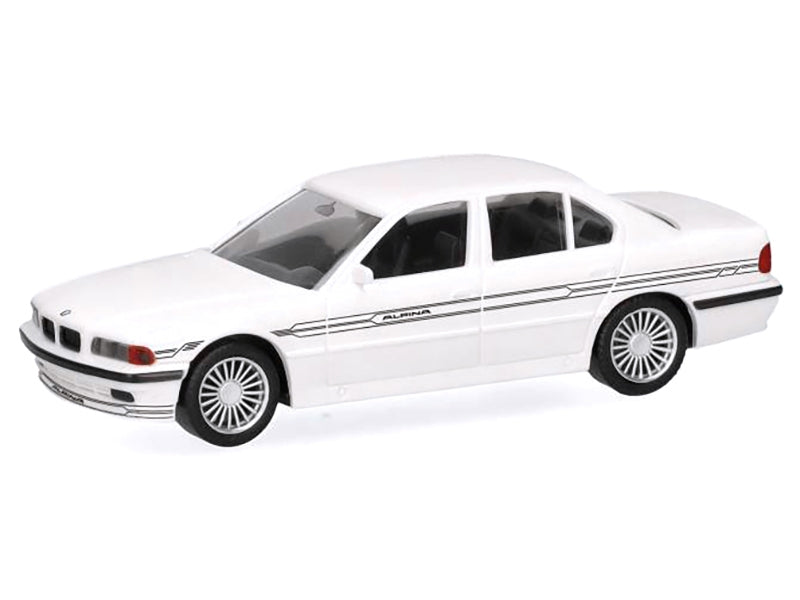 BMW Alpina B12 White 1/87 (HO) Plastic Model Car by Herpa