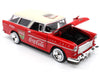 1955 Chevrolet Bel Air Nomad Red with White Top "Coca-Cola" 1/24 Diecast Model Car by Motor City Classics - Miniature Motors