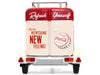 Travel Trailer Cream with Red Top "Pause and Refresh Yourself Drink Delicious Coca-Cola" 1/24 Diecast Model Car by Motor City Classics - Miniature Motors