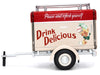 Travel Trailer Cream with Red Top "Pause and Refresh Yourself Drink Delicious Coca-Cola" 1/24 Diecast Model Car by Motor City Classics - Miniature Motors