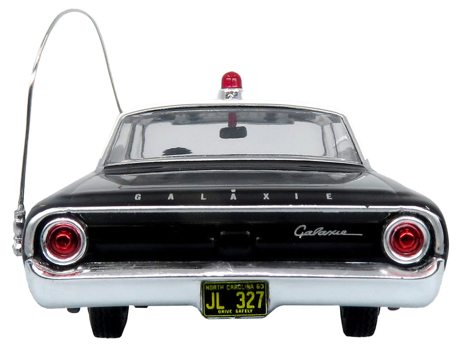 1964 Ford Galaxie 500 Police Car "Mount Airy Mayberry Sheriff" Black and White 1/43 Diecast Model by Iconic Replicas