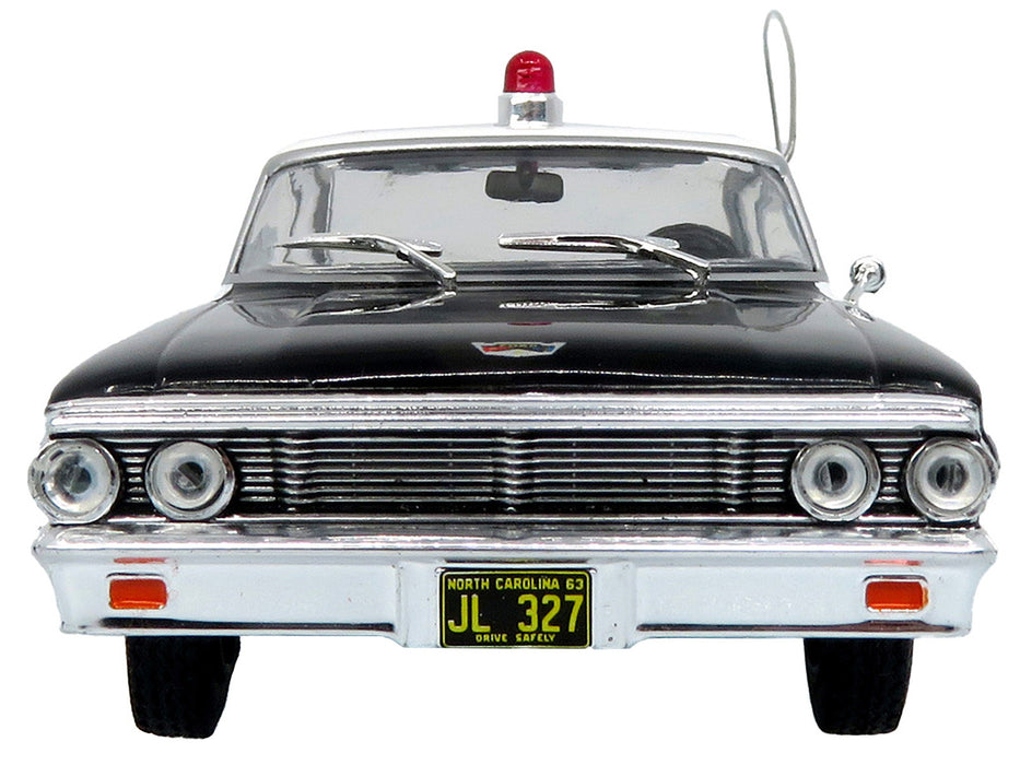 1964 Ford Galaxie 500 Police Car "Mount Airy Mayberry Sheriff" Black and White 1/43 Diecast Model by Iconic Replicas