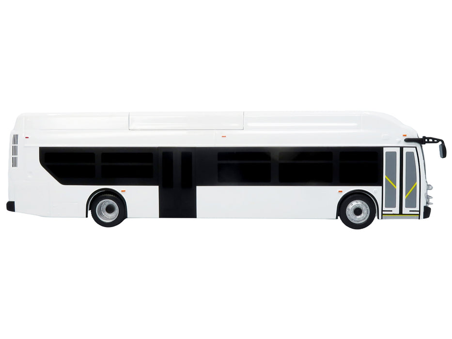 New Flyer Xcelsior Transit Bus Bank White "The Bus & Motorcoach Collection" Limited Edition to 504 Pieces Worldwide 1/43 Model by Iconic Replicas