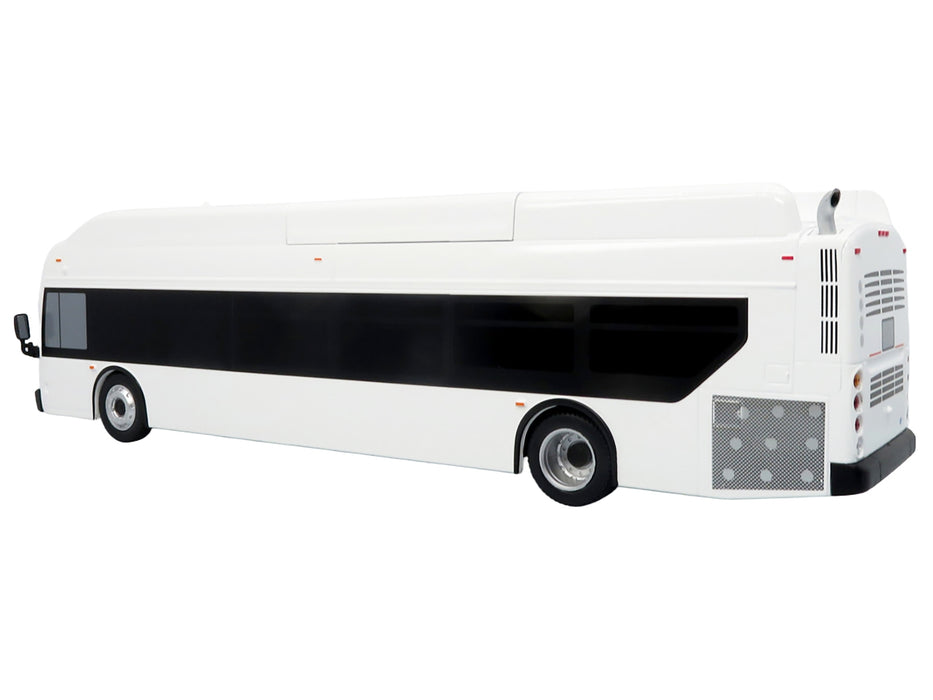 New Flyer Xcelsior Transit Bus Bank White "The Bus & Motorcoach Collection" Limited Edition to 504 Pieces Worldwide 1/43 Model by Iconic Replicas