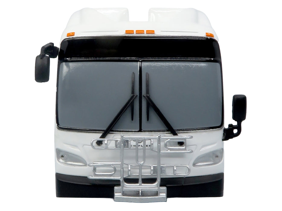 New Flyer Xcelsior Transit Bus Bank White "The Bus & Motorcoach Collection" Limited Edition to 504 Pieces Worldwide 1/43 Model by Iconic Replicas