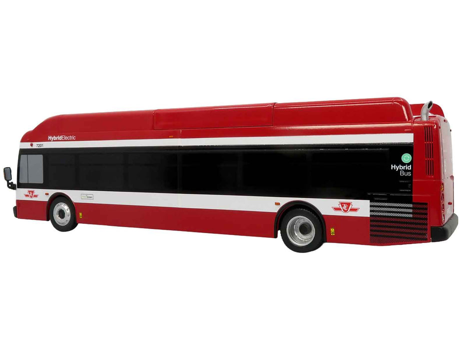 New Flyer Xcelsior Transit Bus "TTC - Toronto Transit Commission" Red and White "The Bus & Motorcoach Collection" Limited Edition to 504 Pieces Worldwide 1/43 Model by Iconic Replicas