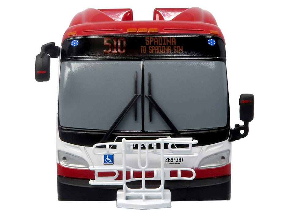 New Flyer Xcelsior Transit Bus "TTC - Toronto Transit Commission" Red and White "The Bus & Motorcoach Collection" Limited Edition to 504 Pieces Worldwide 1/43 Model by Iconic Replicas