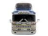 GM PD-4501 Scenicruiser Coach Bus "Greyhound Bus Lines - 50th Anniversary" Raw Metal with Blue and White Top and Gold Stripes "The Bus & Motorcoach Collection" 1/43 Plastic Model by Iconic Replicas