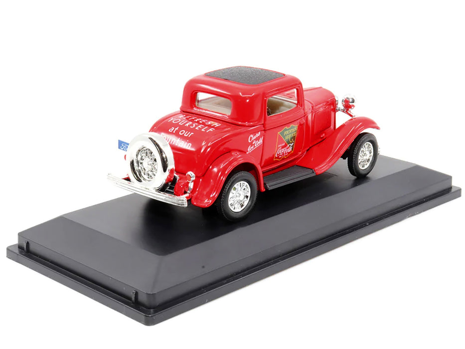 1932 Ford Coupe Red with Black Top 1/43 Diecast Model Car by Motor City Classics