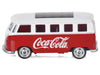 1963 Volkswagen Type 2 Van "Coca-Cola" Red and White 1/50 Diecast Model by Motorcity Classics