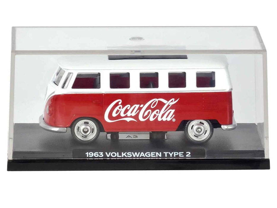 1963 Volkswagen Type 2 Van "Coca-Cola" Red and White 1/50 Diecast Model by Motorcity Classics