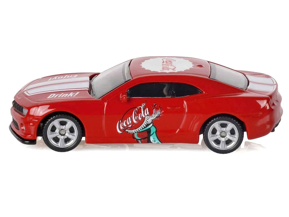 2013 Chevrolet Camaro SS "Coca-Cola" Red with White Stripes 1/64 Diecast Model by Motorcity Classics