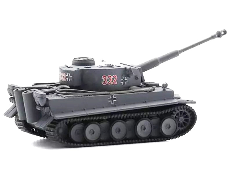 Panzerkampfwagen VI Tiger Tank #332 Gray "German Army" 1/87 (HO) Diecast Model Car by Schuco