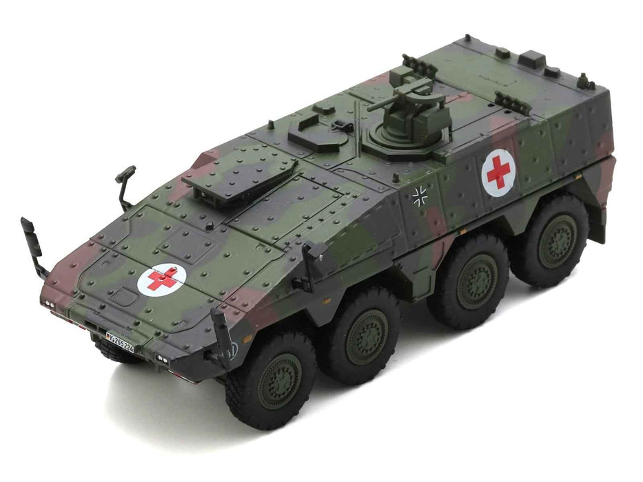 Tpz. Tank Boxer "Medic Unit - German Army" Green Camouflage 1/87 (HO) Scale Diecast Model Car by Schuco