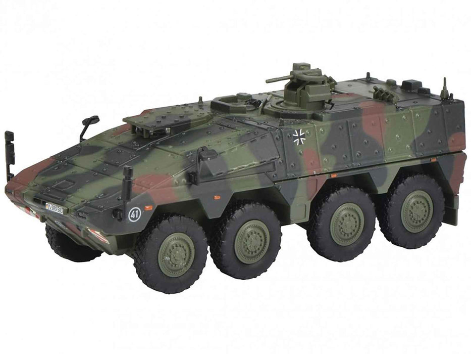 Tpz. Tank Boxer "German Army" Green Camouflage 1/87 (HO) Scale Diecast Model Car by Schuco