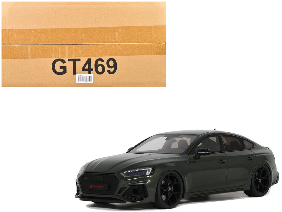 2023 Audi RS 5 Competition Dark Green Metallic 1/18 Model Car by GT Spirit