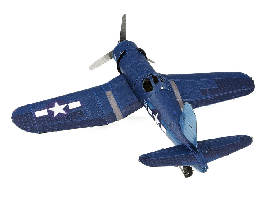 Model Kit Vought F4U Corsair Fighter Aircraft "World War II" United States Navy (Challenging Difficulty) Steel Model by Metal Earth