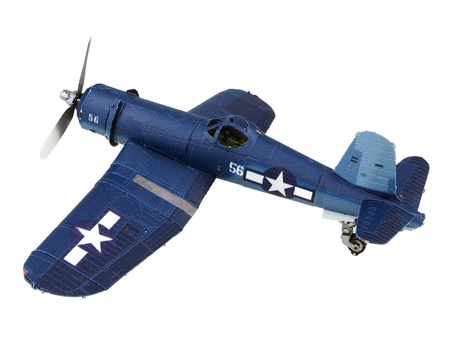 Model Kit Vought F4U Corsair Fighter Aircraft "World War II" United States Navy (Challenging Difficulty) Steel Model by Metal Earth