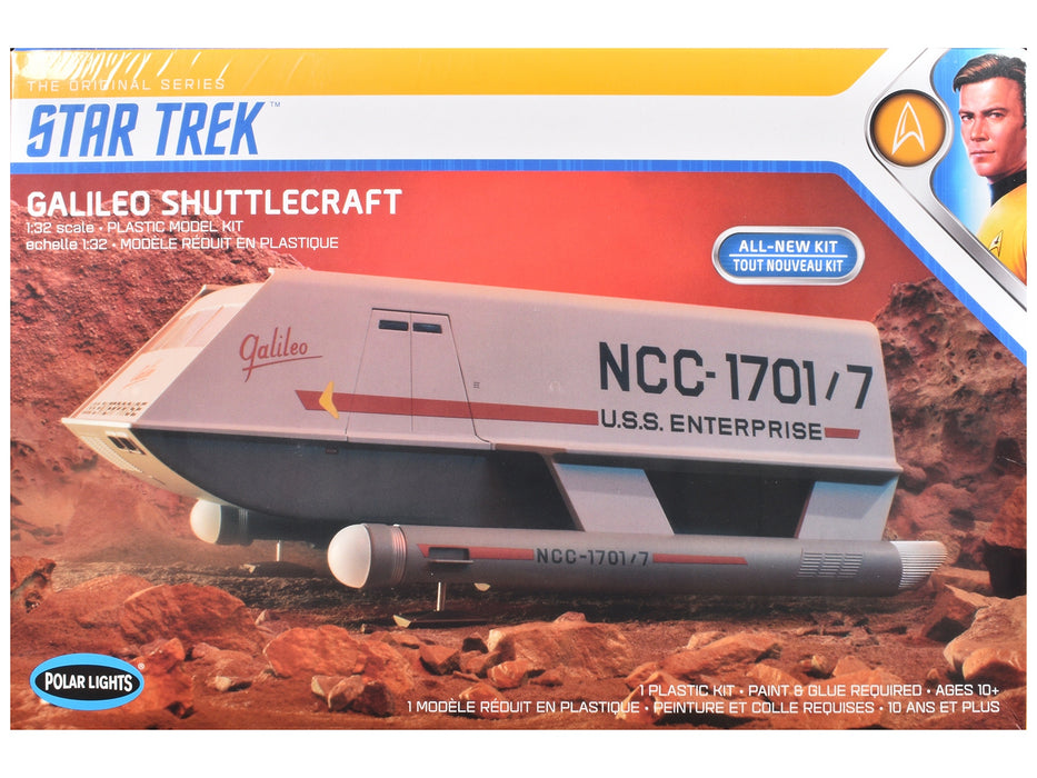 Skill 2 Model Kit Galileo Shuttlecraft "Star Trek: The Original Series" (1966-1968) TV Series 1/32 Scale Model by Polar Lights
