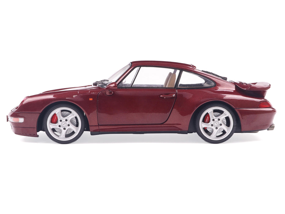 1997 Porsche 911 (993) Turbo Arena Red Metallic 1/18 Diecast Model Car by Solido