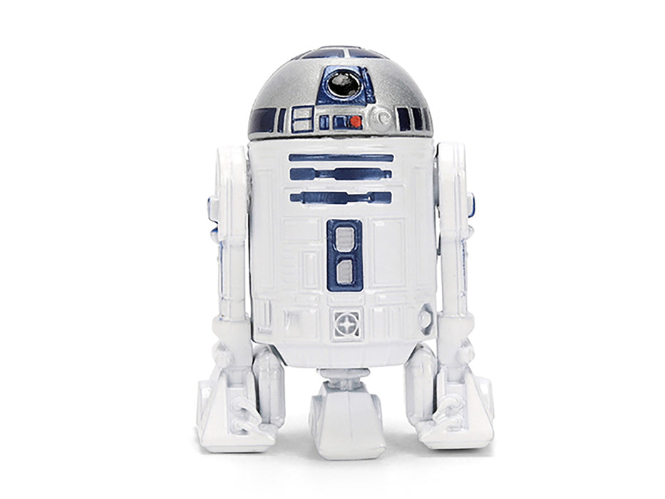 1959 Volkswagen Drag Beetle White with Graphics and R2-D2 Figure "Star Wars" Franchise "Hollywood Rides" Series 1/24 Diecast Model Car by Jada