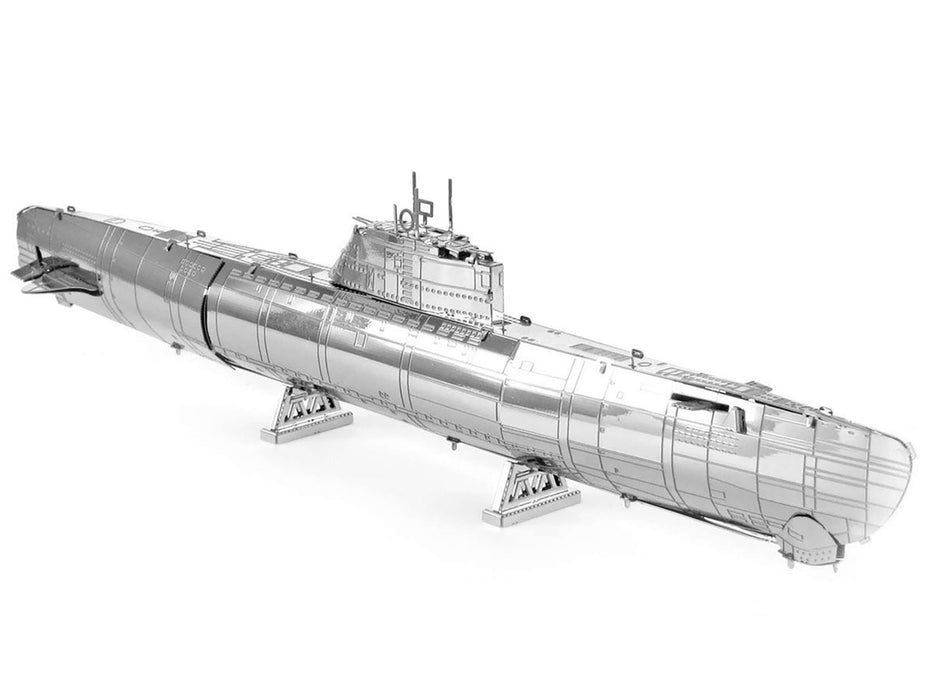 Model Kit German U-Boat Type XXI Submarine (Challenging Difficulty) Steel Model by Metal Earth