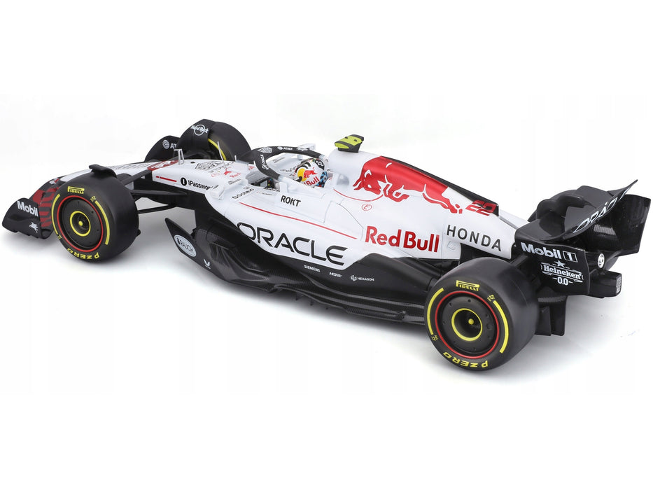 Red Bull Racing RB21 #22 Yuki Tsunoda "Oracle" Formula One F1 "Japanese GP" (2025) "Race" Series 1/18 Diecast Model Car by Bburago