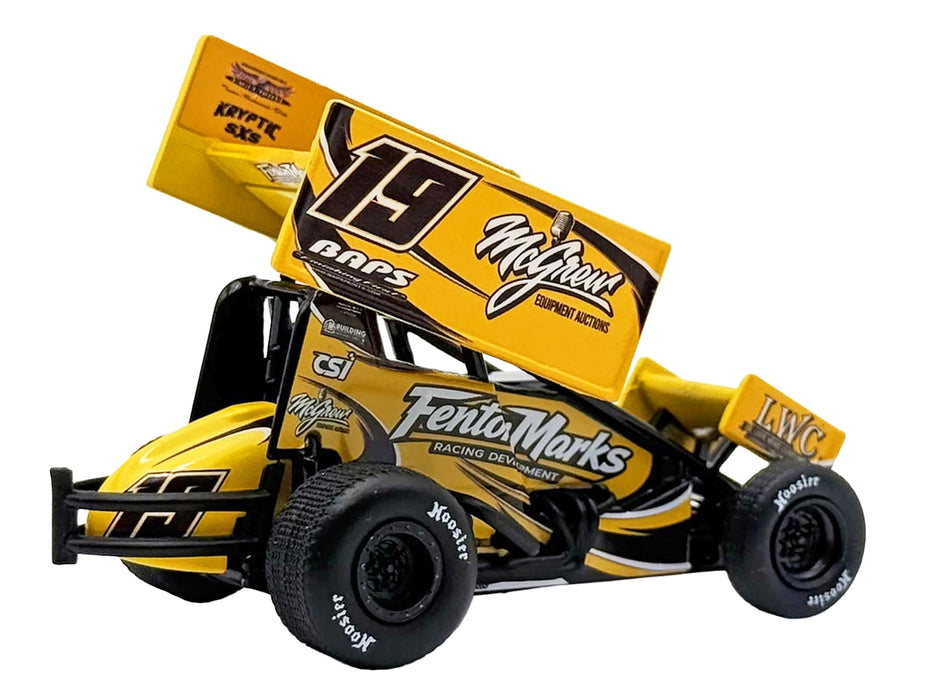 Winged Sprint Car #19 Brent Marks "Fenton Marks Racing" (2026) 1/50 Diecast Model Car by ACME