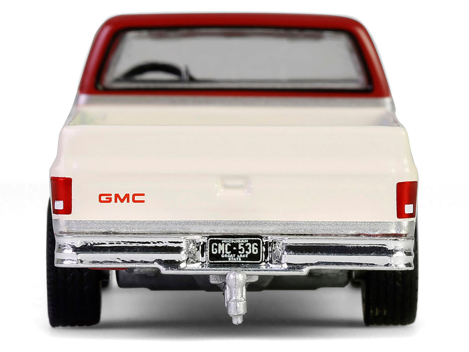 1981 GMC Sierra Classic K2500 Pickup Truck Beige and Dark Carmine Red "Down on the Farm" Series 10 1/64 Diecast Model by Greenlight