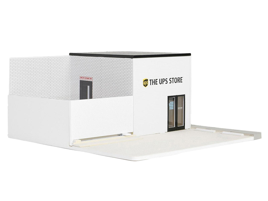 The UPS Store Diorama "Mechanic's Corner" for 1/64 Scale Models by Greenlight - Miniature Motors