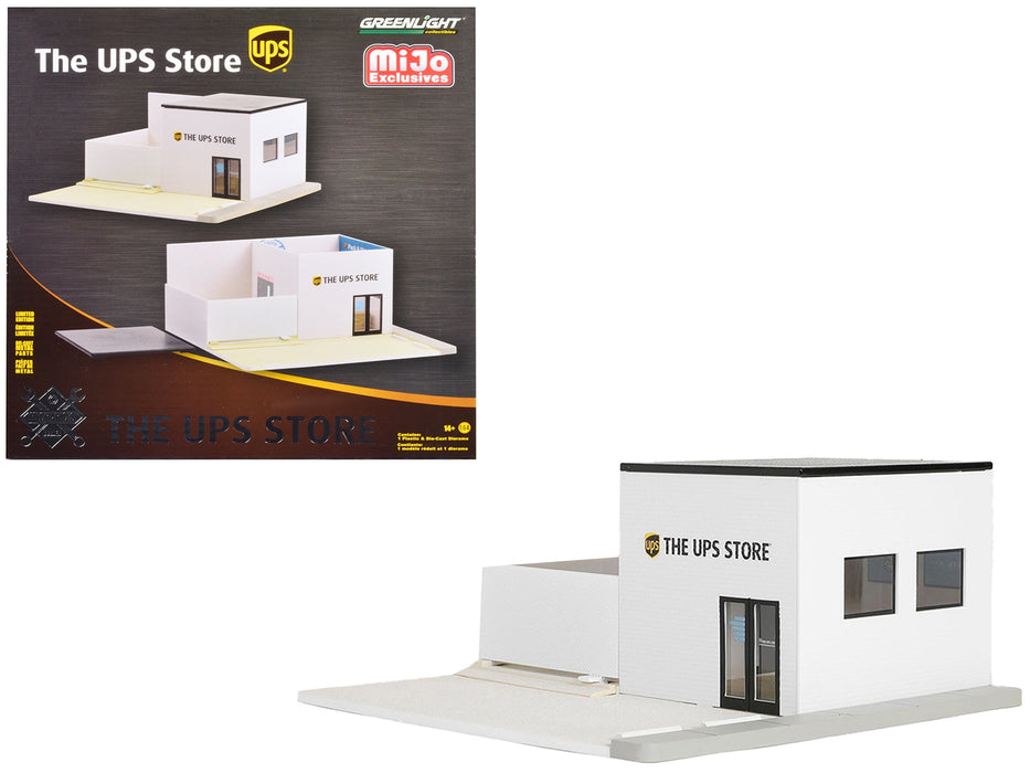 The UPS Store Diorama "Mechanic's Corner" for 1/64 Scale Models by Greenlight - Miniature Motors