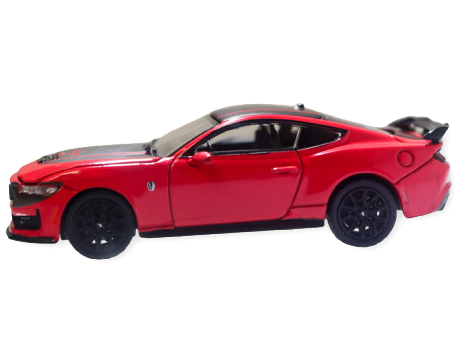 2024 Ford Mustang Dark Horse "Indiana" Red with Black Hood and Top "2025 Greenlight Waltersons Collector's Expo Exclusive" 1/64 Diecast Model Car by Greenlight