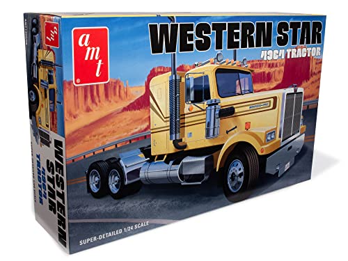 Skill 3 Model Kit Western Star 4964 Truck Tractor 1/24 Scale Model by AMT